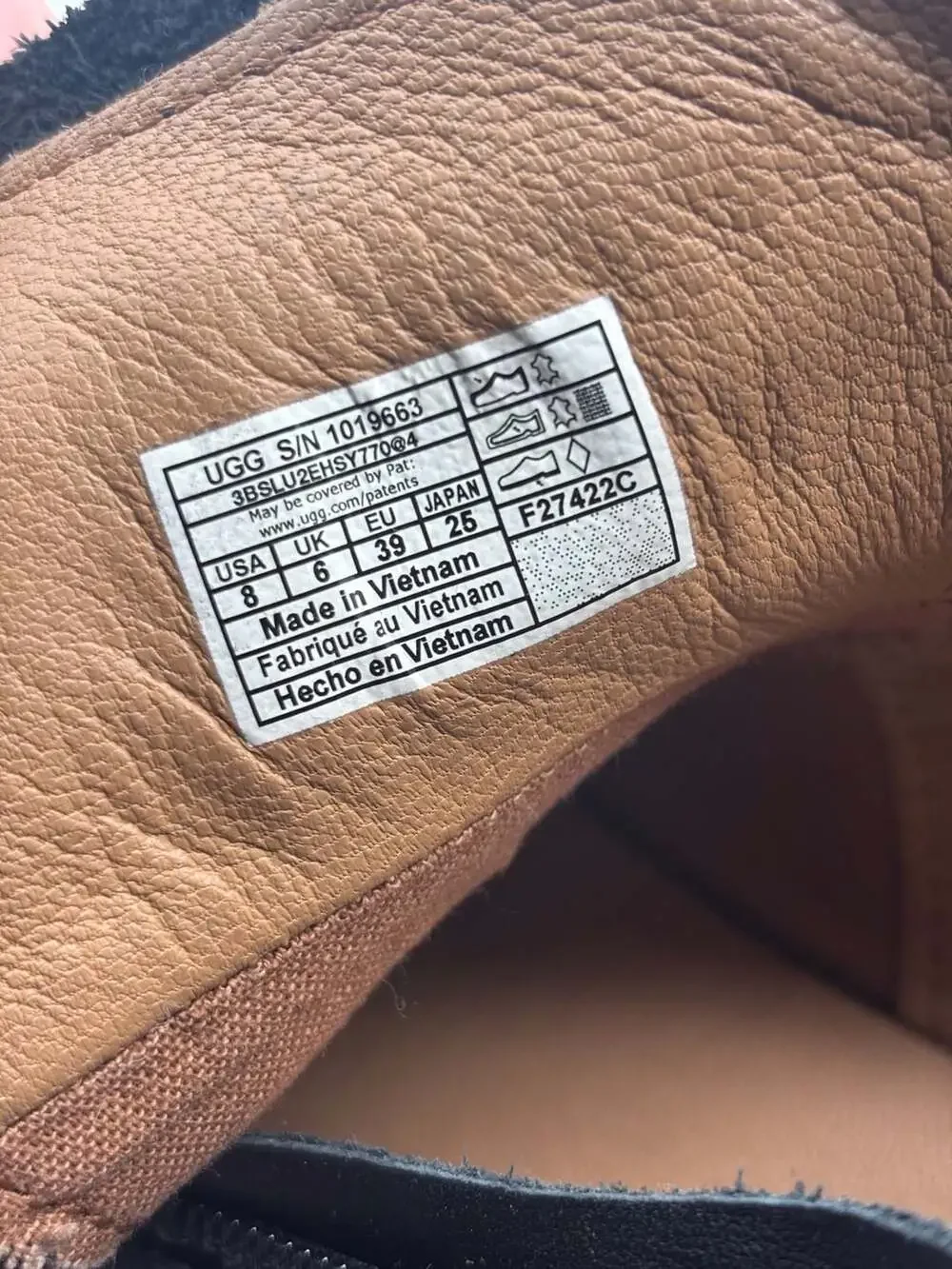 UGG black leather
